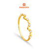 MASDORA 916 Gold Ring Rings Cincin Emas ~ Sparkling Luminous Hearts (EMAS 916/22K)