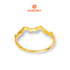 MASDORA 916 Gold Ring Rings Cincin Emas ~ Sparkling Luminous Hearts (EMAS 916/22K)