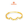 MASDORA 916 Gold Ring Rings Cincin Emas ~ Sparkling Luminous Hearts (EMAS 916/22K)