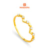 MASDORA 916 Gold Ring Rings Cincin Emas ~ Sparkling Luminous Hearts (EMAS 916/22K)