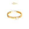 MASDORA 916 Gold Ring Rings Cincin Emas ~ Sparkling Clef Solitaire (EMAS 916/22K)