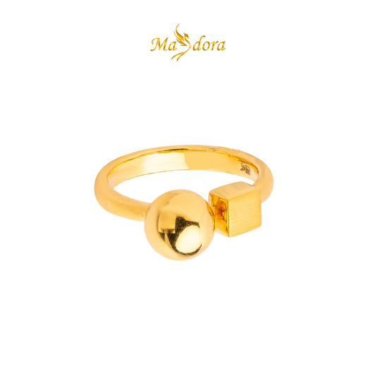 MASDORA 999 Gold Ring Rings Cincin Emas ~ Cubic Sphere (EMAS 999/24K)