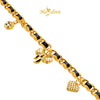 MASDORA 999 Gold Bracelet Rantai Tangan Emas ~ Galaxy Fegaro Twee Dangles Edition (EMAS 999/24K)
