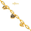 MASDORA 999 Gold Bracelet Rantai Tangan Emas ~ Galaxy Fegaro Twee Dangles Edition (EMAS 999/24K)