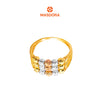 MASDORA 916 Gold Ring Rings Cincin Emas ~ Triple Tritone Perlee (EMAS 916/22K)