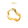MASDORA 916 Ring Rings Cincin ~ High Polished Golden Swirl (EMAS 916/22K)