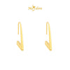 MASDORA 999 Gold Earring Earrings Emas ~ Golden Right Triangle (EMAS 999/24K)