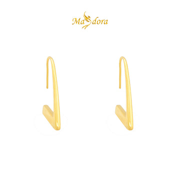 MASDORA 999 Gold Earring Earrings Emas ~ Golden Right Triangle (EMAS 999/24K)