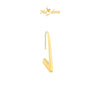 MASDORA 999 Gold Earring Earrings Emas ~ Golden Right Triangle (EMAS 999/24K)
