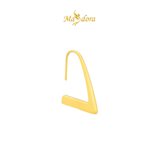 MASDORA 999 Gold Earring Earrings Emas ~ Golden Right Triangle (EMAS 999/24K)