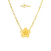 MASDORA 999 Gold Pendant Loket Emas ~ Mini Sakura (EMAS 999/24K) -- FREE 925 SILVER NECKLACE!