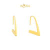 MASDORA 999 Gold Earring Earrings Emas ~ Golden Right Triangle (EMAS 999/24K)
