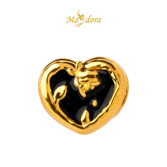 MASDORA 999 Gold Beads Bead Emas ~ HG Cupid Hearts (EMAS 999/24K)