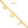 MASDORA 999 Gold Bracelet Rantai Tangan Emas ~ Galaxy Fegaro Charme (EMAS 999/24K)