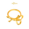 MASDORA 999 Gold Ring Rings Cincin Emas ~ Coquette Ribbon (EMAS 999/24K)