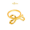 MASDORA 999 Gold Ring Rings Cincin Emas ~ Coquette Ribbon (EMAS 999/24K)