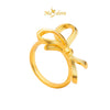 MASDORA 999 Gold Ring Rings Cincin Emas ~ Coquette Ribbon (EMAS 999/24K)