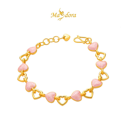 MASDORA 999 Gold Bracelet Rantai Tangan Emas ~ Pinky Sincero Links (EMAS 999/24K)