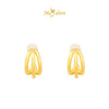 MASDORA 999 Gold Earring Earrings Subang Emas ~ Golden Snowdrop Petal (EMAS 999/24K)