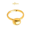 MASDORA 999 Gold Ring Rings Cincin Emas ~ Golden Shiny Bean (EMAS 999/24K)