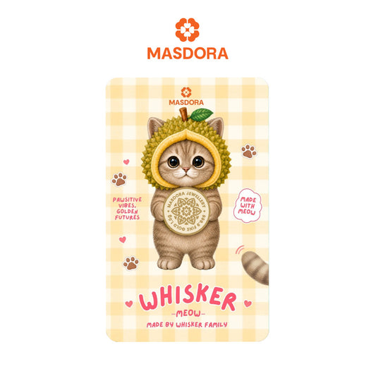 MASDORA 999.9 Gold Bar 1.00GM Whisker Collection -  British Short Hair (EMAS 999.9/24K)