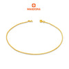 MASDORA 916 Gold Anklet Rantai Kaki Gelang Kaki Emas ~ Fox Chain Bell (EMAS 916/22K)