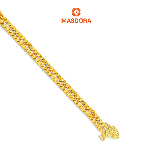 MASDORA 916 Gold Bracelet Rantai Tangan Emas ~ Coco Lipan King (EMAS 916/22K)