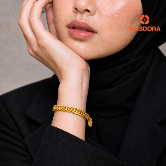 MASDORA 916 Gold Bracelet Rantai Tangan Emas ~ Coco Lipan King (EMAS 916/22K)