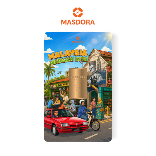 MASDORA 999.9 Gold Bar 2.50GM Merdeka Series - Malaysia (EMAS 999.9/24K)