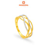 MASDORA 916 Gold Ring Cincin Emas ~ Duotone Infinite Ties (EMAS 916/22K)