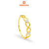 MASDORA 916 Gold Ring Cincin Emas ~Duotone Connected Ribbons (EMAS 916/22K)