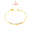 MASDORA 916 Gold Bracelet Rantai Tangan Emas ~ Duotone Centered Tennis (EMAS 916/22K)