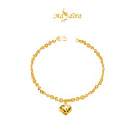 MASDORA 916 Gold Bracelet Rantai Tangan Emas ~ Shining Sauh Mid Love (EMAS 916/22K)