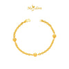 MASDORA 916 Gold Bracelet Rantai Tangan Emas ~ Shining Sauh Shiny Cutting Beads (EMAS 916/22K)