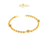 MASDORA 916 Gold Bracelet Rantai Tangan Emas ~ Shining Sauh Shiny Cutting Beads (EMAS 916/22K)