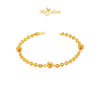 MASDORA 916 Gold Bracelet Rantai Tangan Emas ~ Shining Sauh Shiny Cutting Beads (EMAS 916/22K)