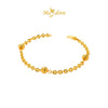 MASDORA 916 Gold Bracelet Rantai Tangan Emas ~ Shining Sauh Shiny Cutting Beads (EMAS 916/22K)