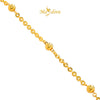 MASDORA 916 Gold Bracelet Rantai Tangan Emas ~ Shining Sauh Shiny Cutting Beads (EMAS 916/22K)