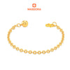 MASDORA 916 Gold Bracelet Rantai Tangan Emas ~Shining Sauh Baby Bell (EMAS 916/22K)