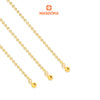 MASDORA 916 Gold Bracelet Rantai Tangan Emas ~Shining Sauh Baby Bell (EMAS 916/22K)