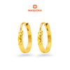 MASDORA 916 Gold Earrings Earring Subang Emas ~ Golden Versatile Cutting (EMAS 916/22K)