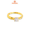 MASDORA 916 Gold Ring Rings Cincin Emas ~ HG Duotone Opulent Solitaire (EMAS 916/22K)