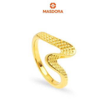 MASDORA 916 Gold Ring Rings Cincin Emas ~ HG Harmony Sway Cutting (EMAS 916/22K)