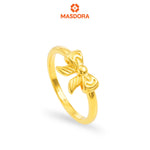 MASDORA 916 Gold Ring Rings Cincin Emas ~ HG Golden Feminine Bow (EMAS 916/22K)