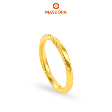 MASDORA 916 Gold Ring Rings Cincin Emas ~ HG Golden Hybrid Spiral (EMAS 916/22K)