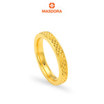 MASDORA 916 Gold Ring Rings Cincin Emas ~ HG Golden Pointy Cutting Band (EMAS 916/22K)