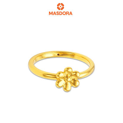 MASDORA 916 Gold Ring Rings Cincin Emas ~ HG Golden Crocus Flower (EMAS 916/22K)