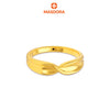 MASDORA 916 Gold Ring Rings Cincin Emas ~ HG Golden Wide Mobius (EMAS 916/22K)