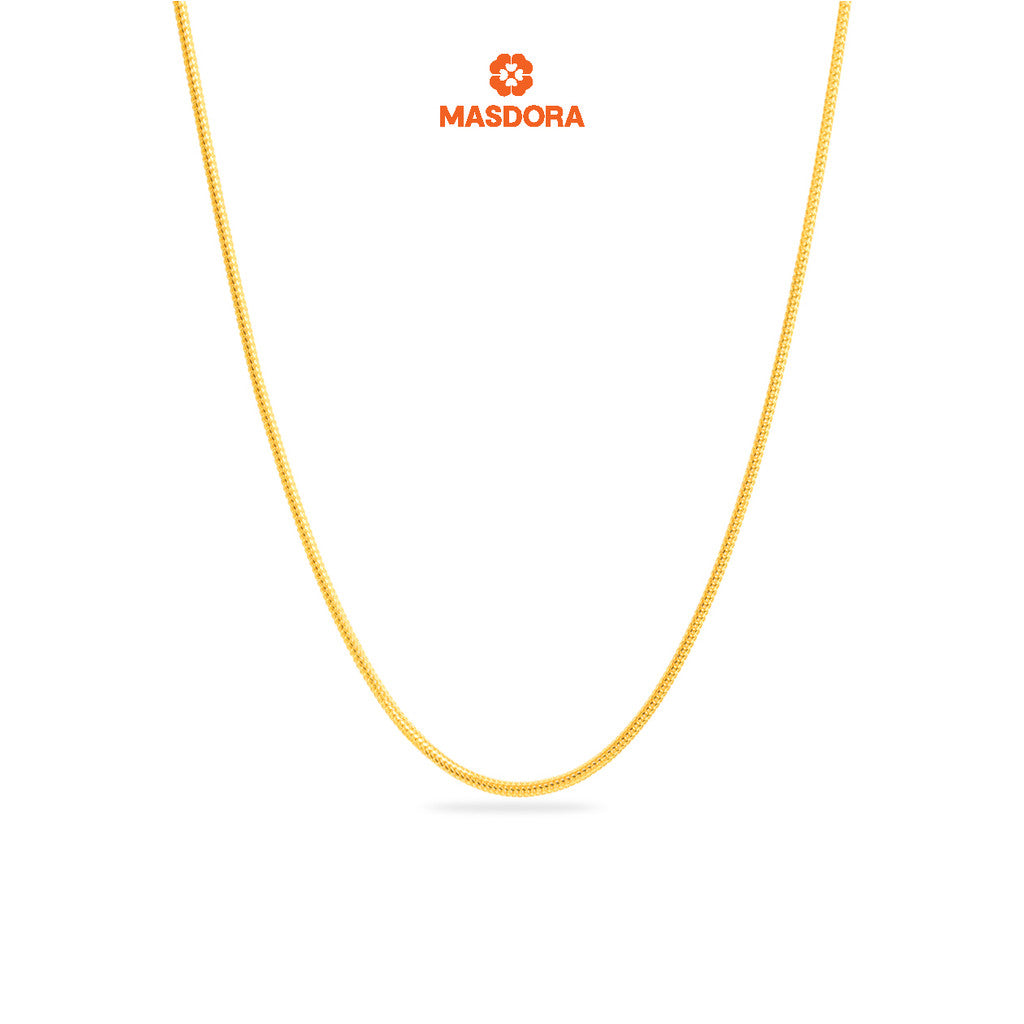 MASDORA 916 Gold Necklace Rantai Leher Emas ~ Masdora DG028 (EMAS 916/22K)