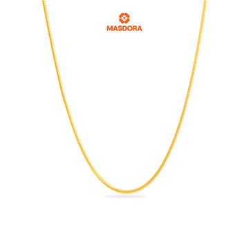 MASDORA 916 Gold Necklace Rantai Leher Emas ~ Masdora DG028 (EMAS 916/22K)